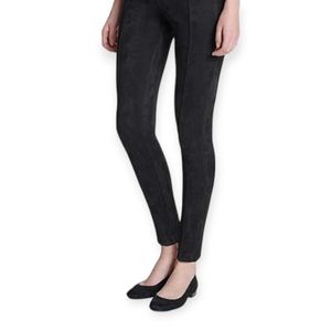 Andrew Marc Black Faux Suede Dresspants sz L